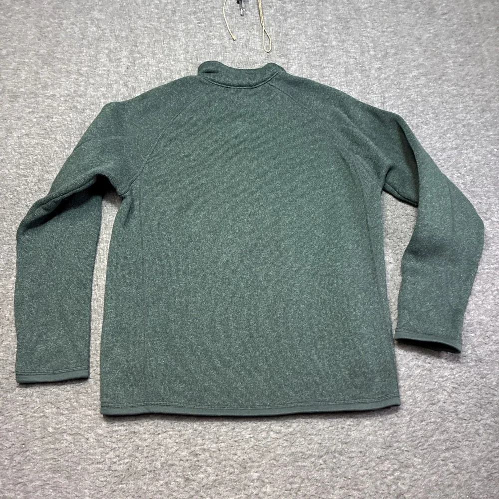 Patagonia Better Sweater Quarter Zip Mens Small Green Heathered Fleece Pullover‎